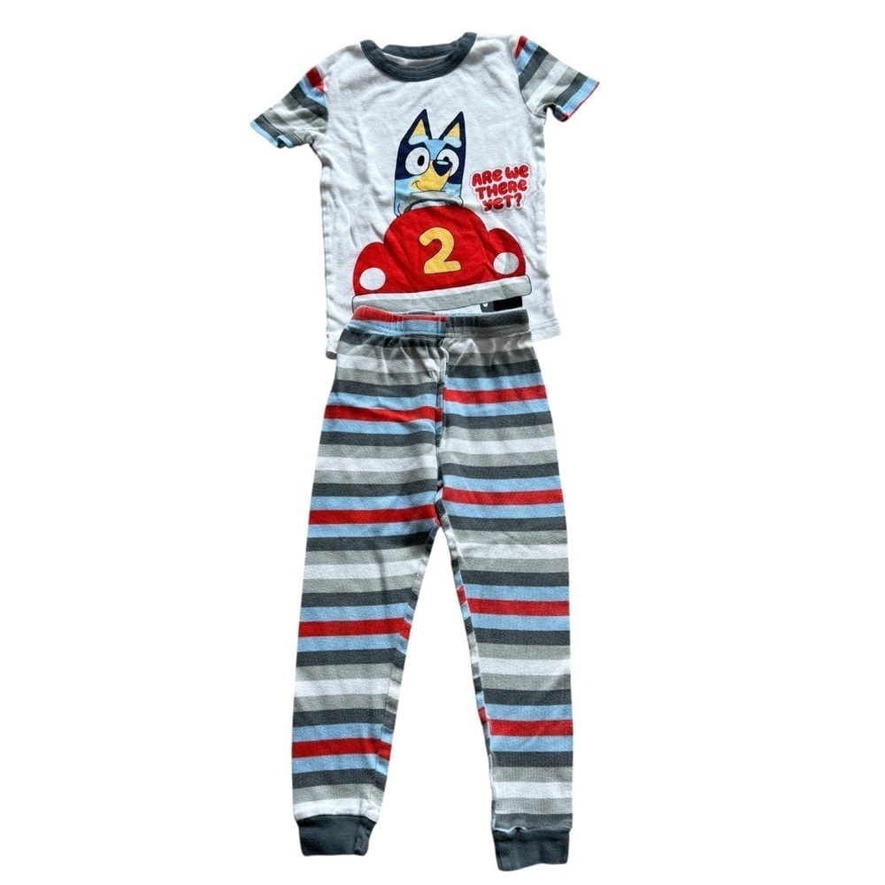 Bluey Toddler Pajama Set 5T Striped Short Sleeve + Pants 2 Piece Unisex Kids